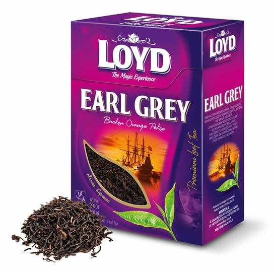 Liściasta Herbata Czarna Premium Earl Grey Loyd Tea