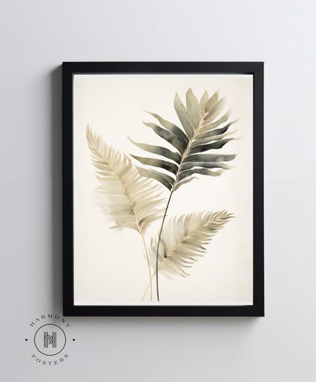 Liście tropikalne - 40x50 cm - Bez ramy Harmony Posters