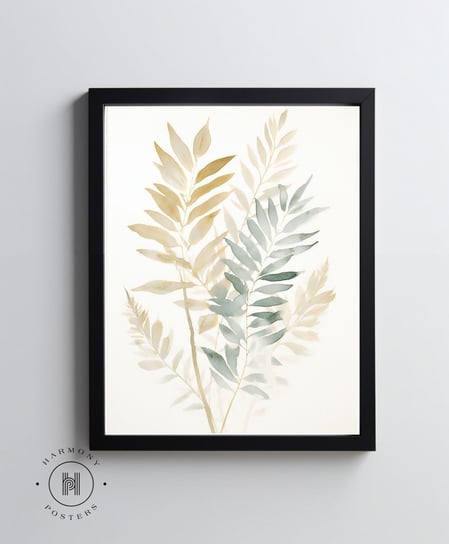 Liście tropikalne - 50x70 cm - Bez ramy Harmony Posters