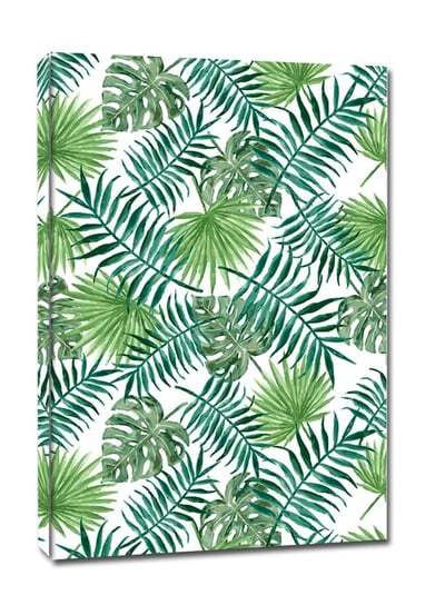 Liście tropikalne - obraz na płótnie 60x90 cm Galeria Plakatu