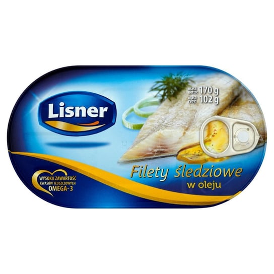 Lisner filety śledziowe w oleju 170g Lisner