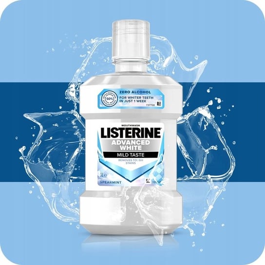 Listerine, Advance White, Płyn Do Płukania Jamy Ustnej, 6x500ml Listerine