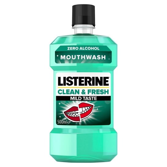 Listerine Clean & Fresh, Płyn do płukania jamy ustnej Mild Taste, 500 ml Listerine