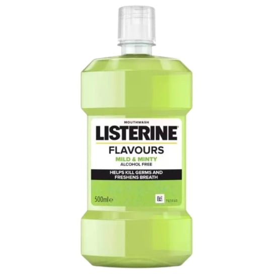 Listerine, Flavours Mild & Minty, Płyn do płukania jamy ustnej, 500 ml Listerine
