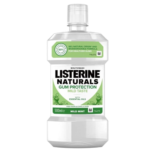 Listerine, Gum Protection Naturals, Płyn do płukania jamy ustnej, 500 ml Listerine