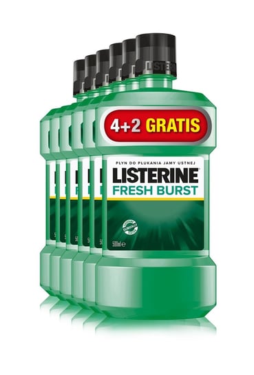 Listerine, Plyn do ust, 6x500ml Listerine