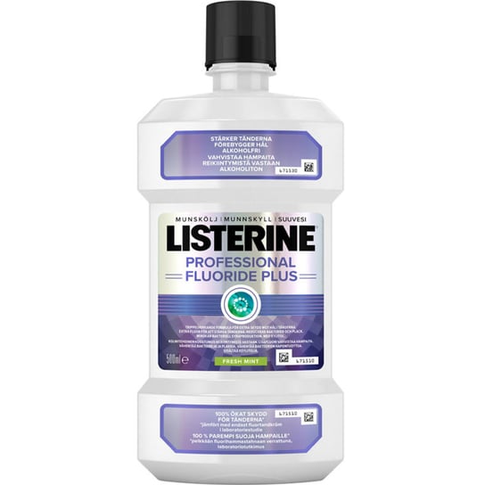 Listerine, Professional Fluoride Plus płyn do płukania jamy ustnej Fresh Mint, 500 ml Listerine