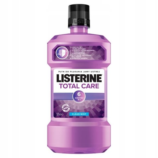 Listerine, Total Care płyn do płukania jamy ustnej Clean Mint, 500 ml Listerine