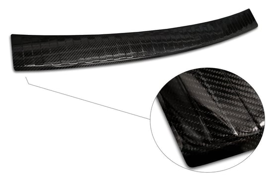 Listwa bagażnikowa PORSCHE CAYENNE II 2010-FL2014 2/49278 carbon fiber czarny Avisa