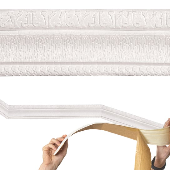Listwa Dekoracyjna Taśma Samoprzylepna Wykończeniowa Pianka Diy 225Cm JUST-DEAL
