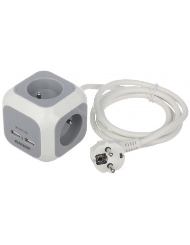 LISTWA ZASILAJĄCA OR-AE-13144 (4 GNIAZDA + 2 USB) ORNO ORNO