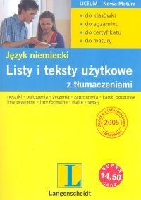 Listy i Teksty Użytkowe z Tłumaczeniami Język Niemiecki Podkowińska-Lisowicz Mirosława