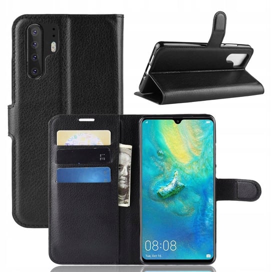 Litchi Huawei P30 Pro Czarny Litchi