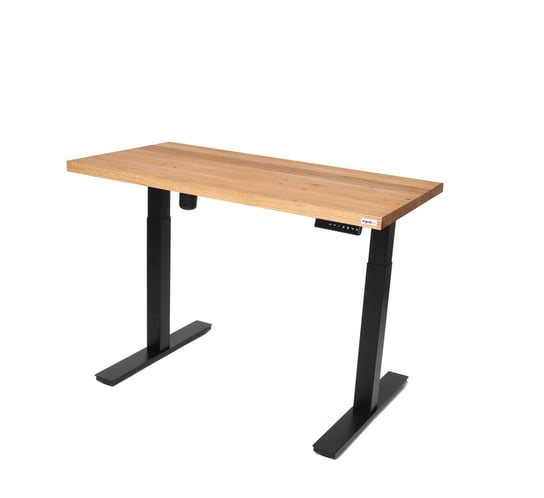 Lite drewno - biurko Premium elektryczne 120x60 Dąb, Jesion, 100kg Inna marka
