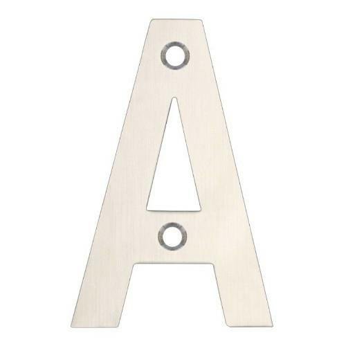 Litera "A" matowa ze stali nierdzewnej, angielskiej firmy - ZOO Hardware. ZOO