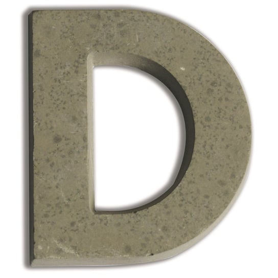 Litera D z betonu Aladine