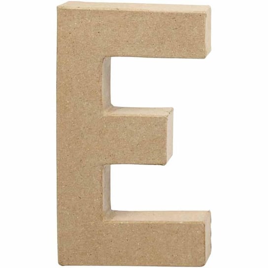 Litera "E", Papier Mache, 20,5 cm Creativ