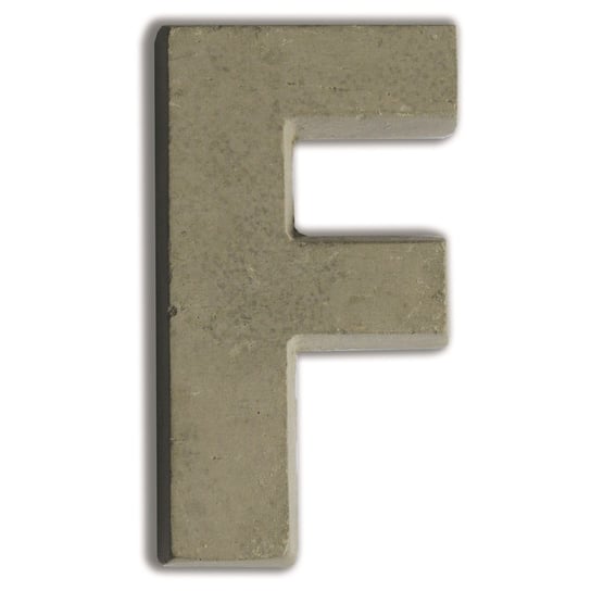 Litera F z betonu Aladine