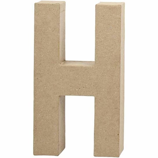 Litera "H", Papier Mache, 20,5 cm Creativ