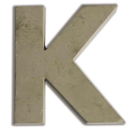 Litera K z betonu Aladine