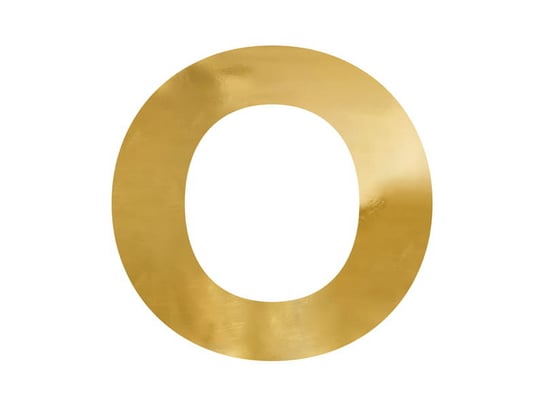 Litera lustrzana ''O'', złoty, 62x61 cm Party Deco
