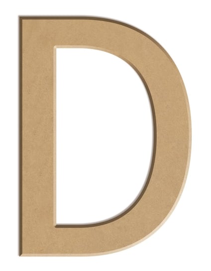 Litera płaska D z MDF H: 10 cm Aladine