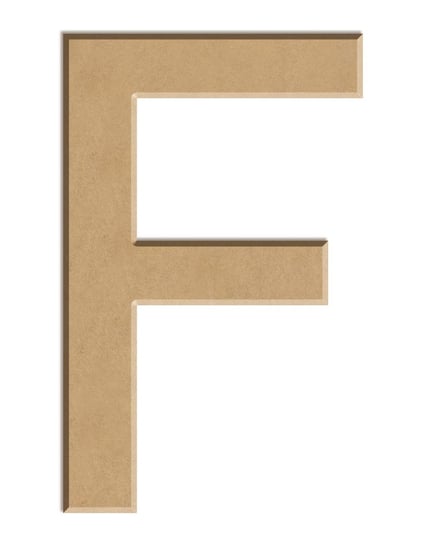 Litera płaska F z MDF H: 10 cm Aladine