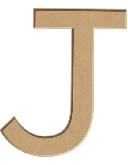 Litera płaska J z MDF H: 10 cm Aladine