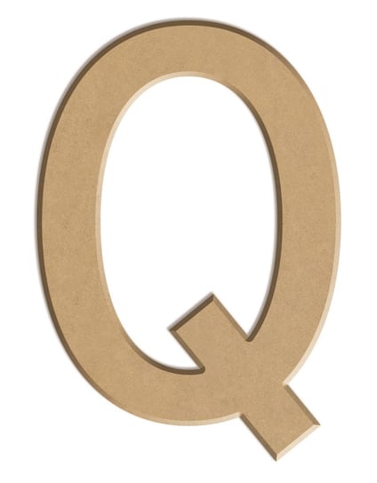 Litera płaska Q z MDF H: 10 cm Aladine
