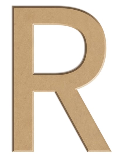 Litera płaska R z MDF H: 10 cm Aladine