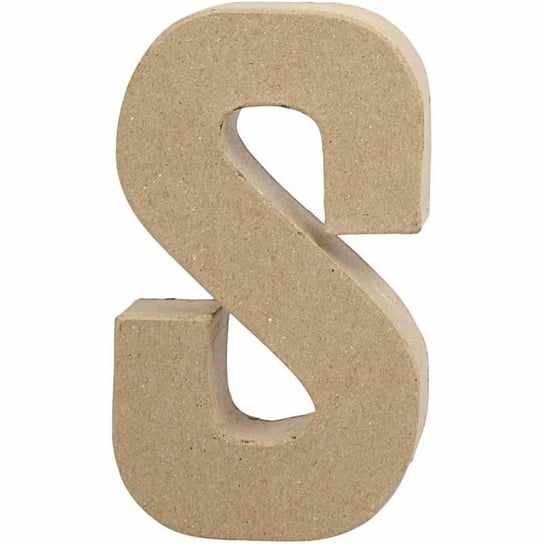 Litera "S", Papier Mache, 20,5 cm Creativ