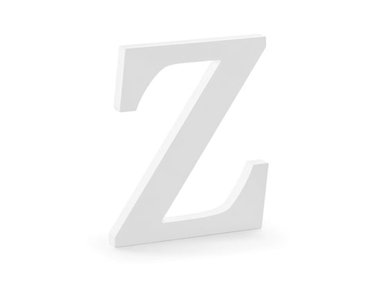 Litera Z, biała, 17x20 cm PartyDeco
