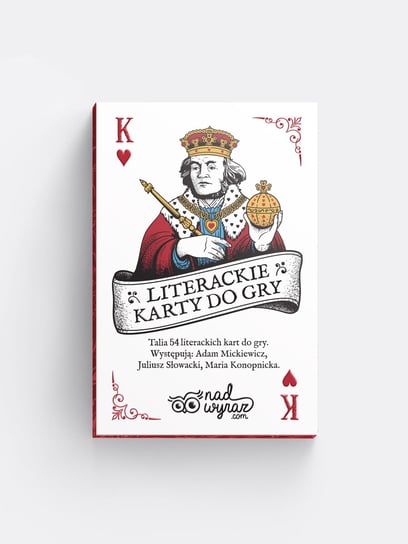 LITERACKIE KARTY DO GRY / klasyczna talia kart Nadwyraz.com Nadwyraz.com