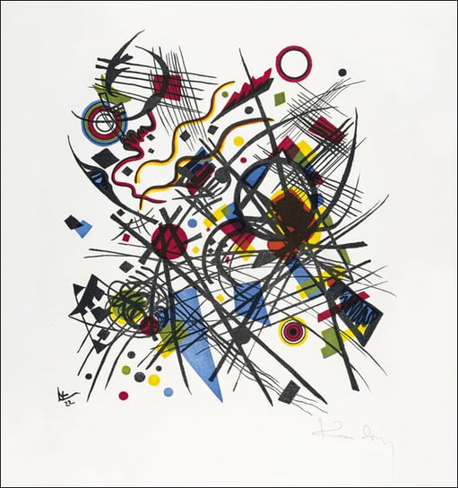 Lithographie fur die Vierte Bauhausmappe, Wassily Kandinsky - plakat 20x30 cm Galeria Plakatu