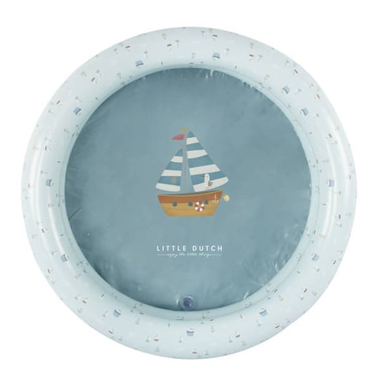 Little Dutch, basen dziecięcy, pompowany, okrągły, Sailors Bay, 80x20cm Little Dutch