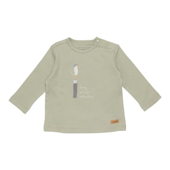 Little Dutch T-Shirt Z Długim Rękawem Seagulls Olive 62Cm Cl21021611 Little Dutch