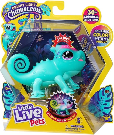 little live pets świecący kameleon niebieski 26364 Moose Toys