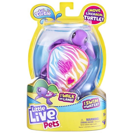 Little Live Pets Żółw Pływa Pływający Do Wody Różowy Little Live Pets