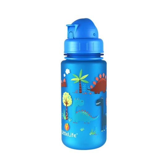 LITTLELIFE, Bidon, Water Bottle, Dinosaurs, niebieski, 400 ml LittleLife