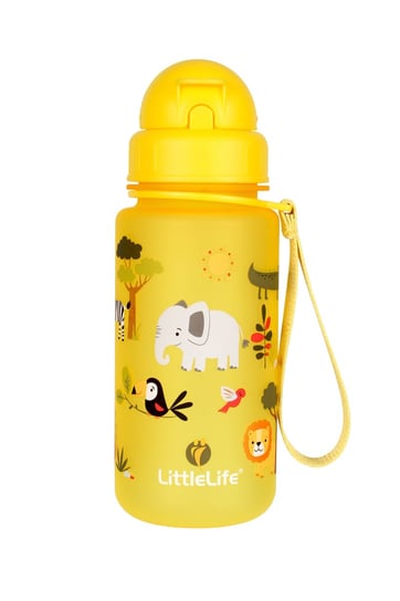 LITTLELIFE, Bidon, Water Bottle, Safari, żółty, 400 ml LittleLife