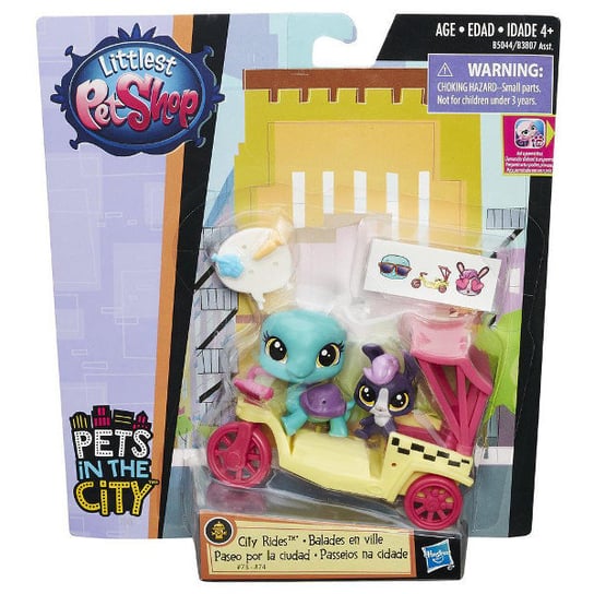 Littlest Pet Shop, figurki City Rides: Żółw i Królik Littlest Pet Shop