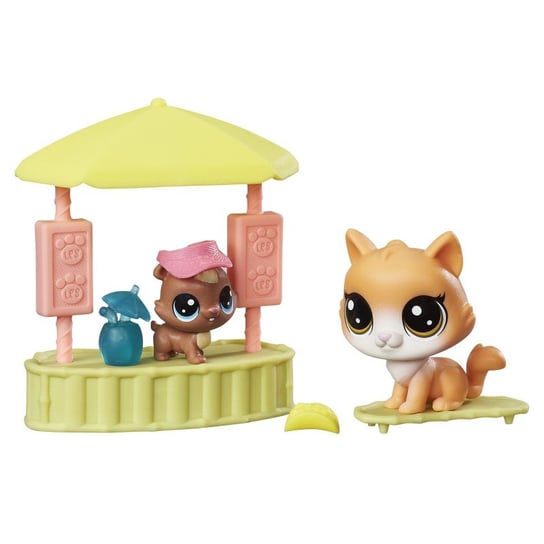 Littlest Pet Shop, Przygody zwierzaków, figurki Sklepik na plaży Tiki Hut Hangout, C0048 Littlest Pet Shop