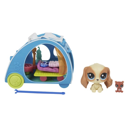 Littlest Pet Shop, Zwierzakowe Miejsca, figurki Przytulny Camper, E2103 Littlest Pet Shop