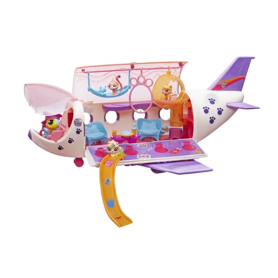 Littlest Pet Shop, zwierzakowy samolot, zestaw Littlest Pet Shop