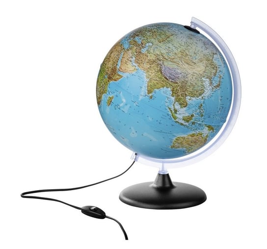 LIVARNO home Świecący globus 30 cm podwójna mapa Podświetlany Livarno