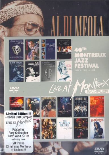 Live At Montreux 1986 / 1993 + Montreux DVD Sampler Al Di Meola, Deep Purple, Dulfer Candy, Moore Gary, Gallagher Rory, The Moody Blues, Emerson, Lake And Palmer, Clapton Eric, Vega Suzanne, Cocker Joe