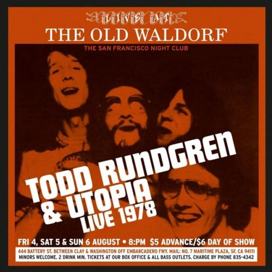 Live At The Waldorf Todd Rundgren & Utopia