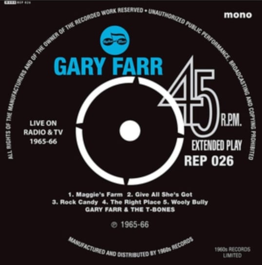 Live On TV EP Farr Gary, The T-Bones