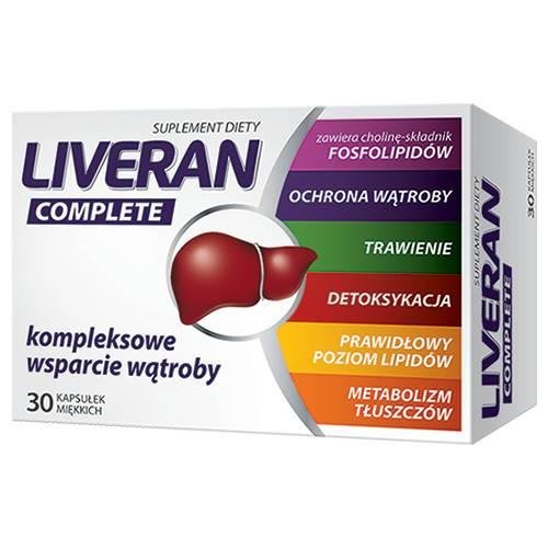 Liveran Complete, suplement diety, 30 kapsułek miękkich Hasco-Lek