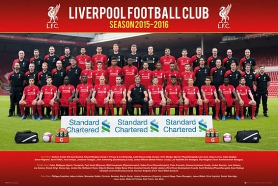 Liverpool F.C. (Team Photo 2015/2016) - plakat 91,5x61 cm Liverpool FC
